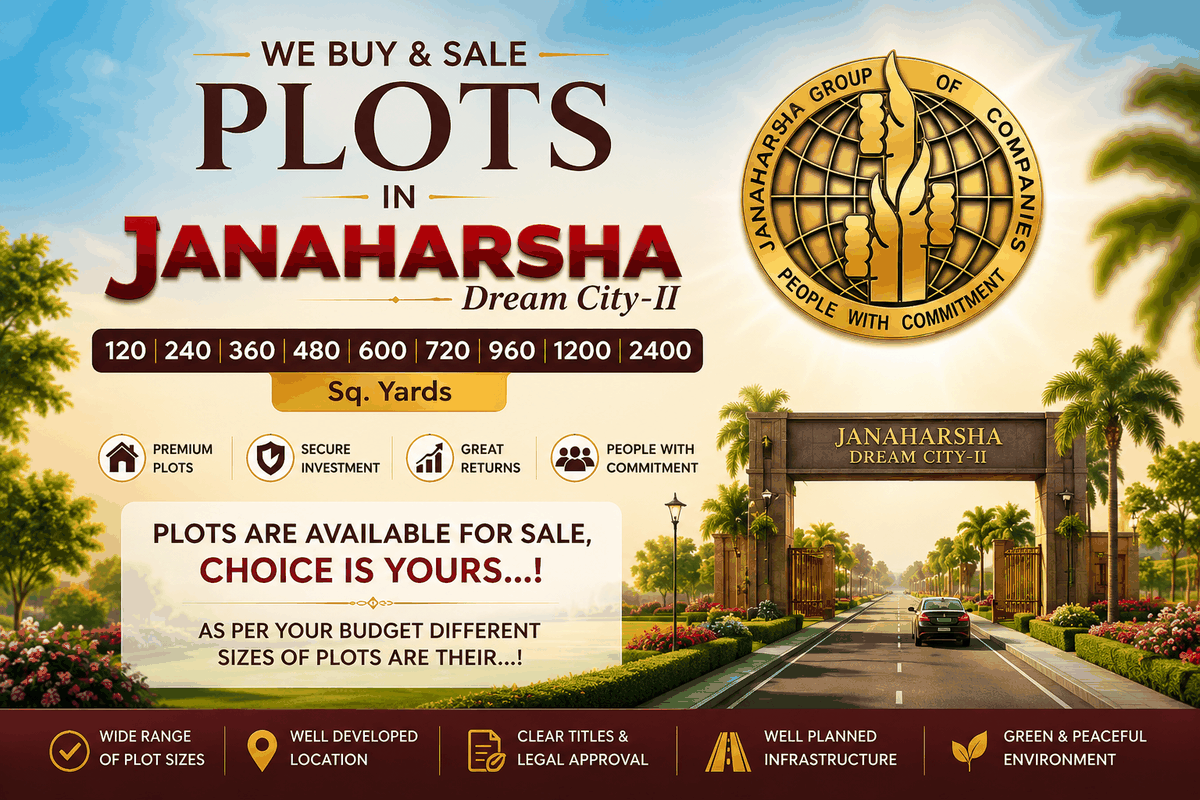 Janaharsha Dream City-II - Plots for Sale